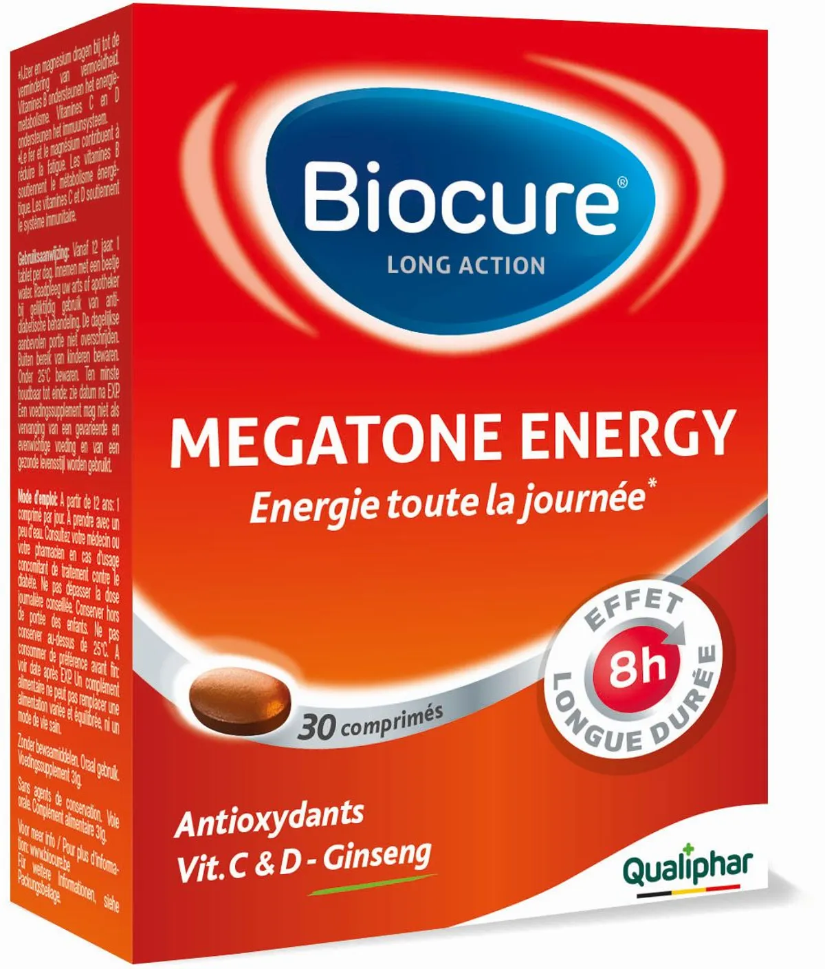 Biocure Megatone Energy Longue Action 30 Comprimés