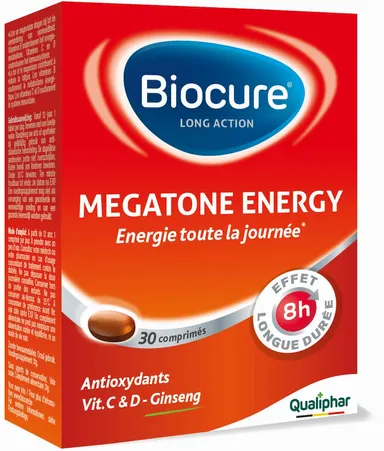 Biocure Megatone Energy Longue Action 30 Comprimés