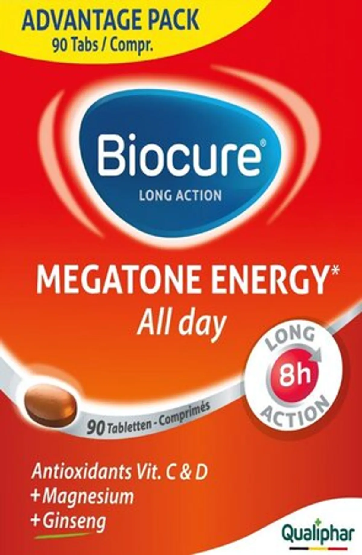 Biocure Megatone Energy Longue Action 60 Comprimés