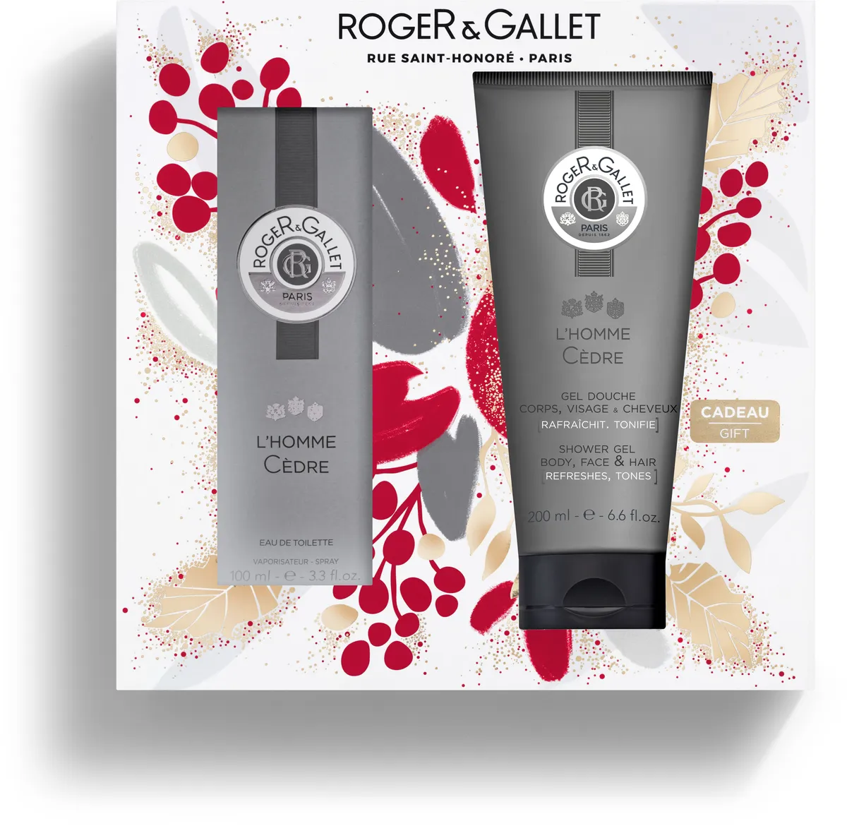 Roger&Gallet Coffret Homme Cèdre Noël 2 Produits