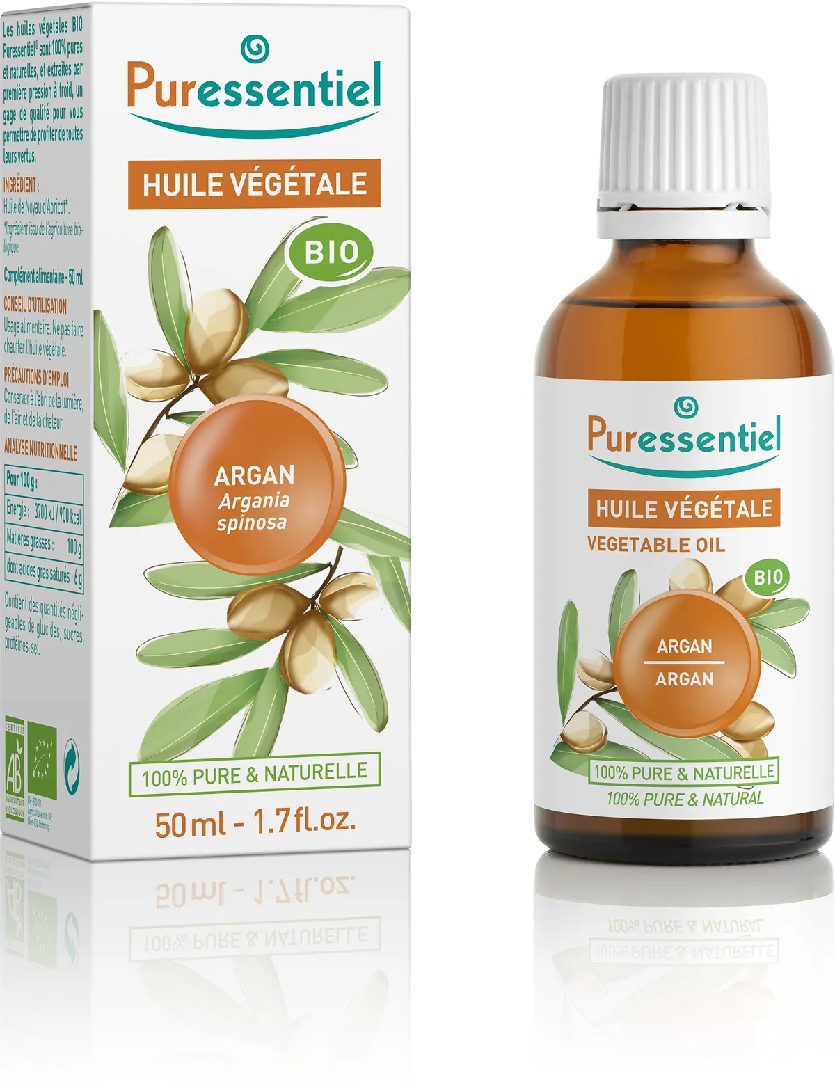 Puressentiel Huile Végétale Argan Bio 50ml