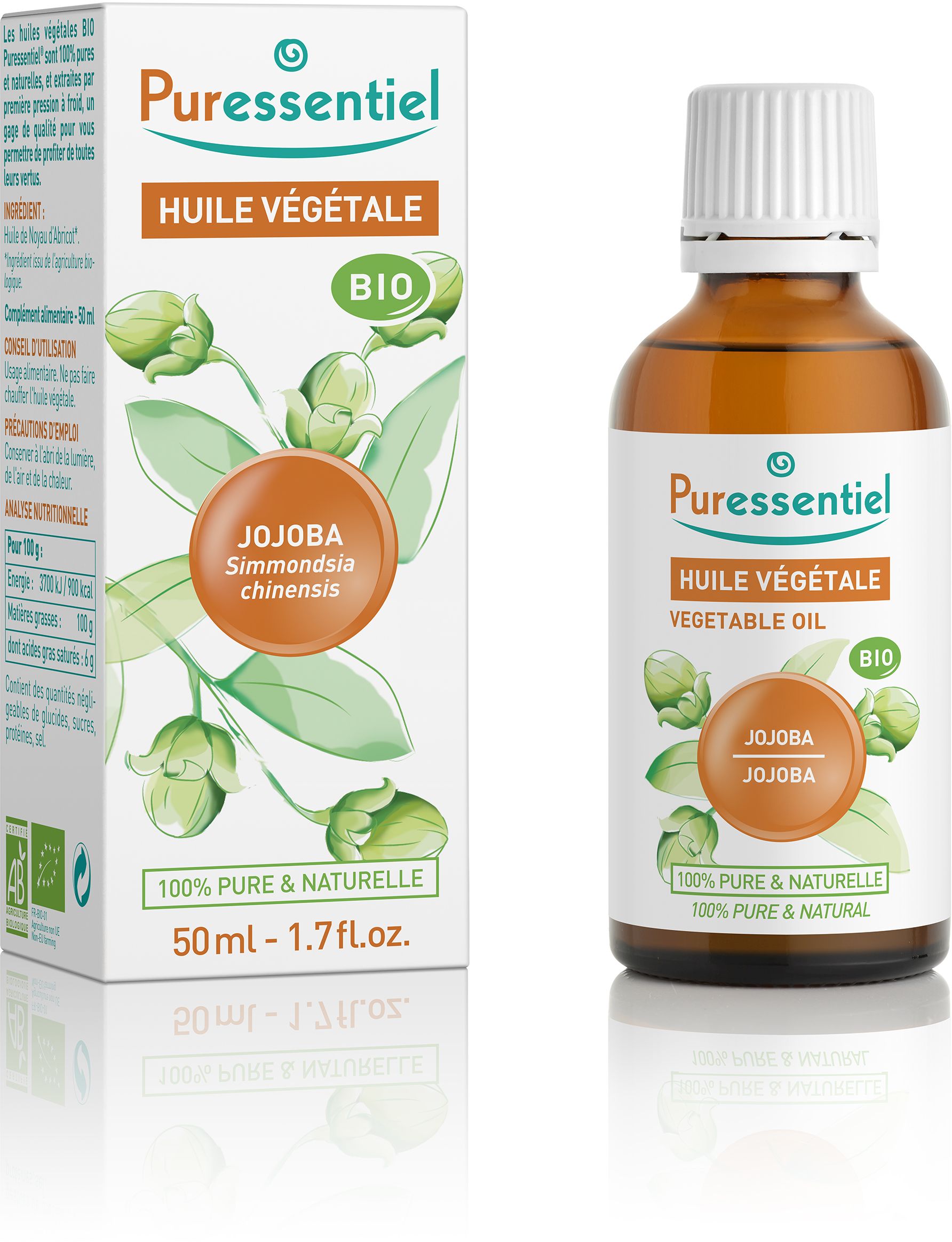 Puressentiel Huile Végétale Jojoba Bio 50ml Huiles essentielles — free download