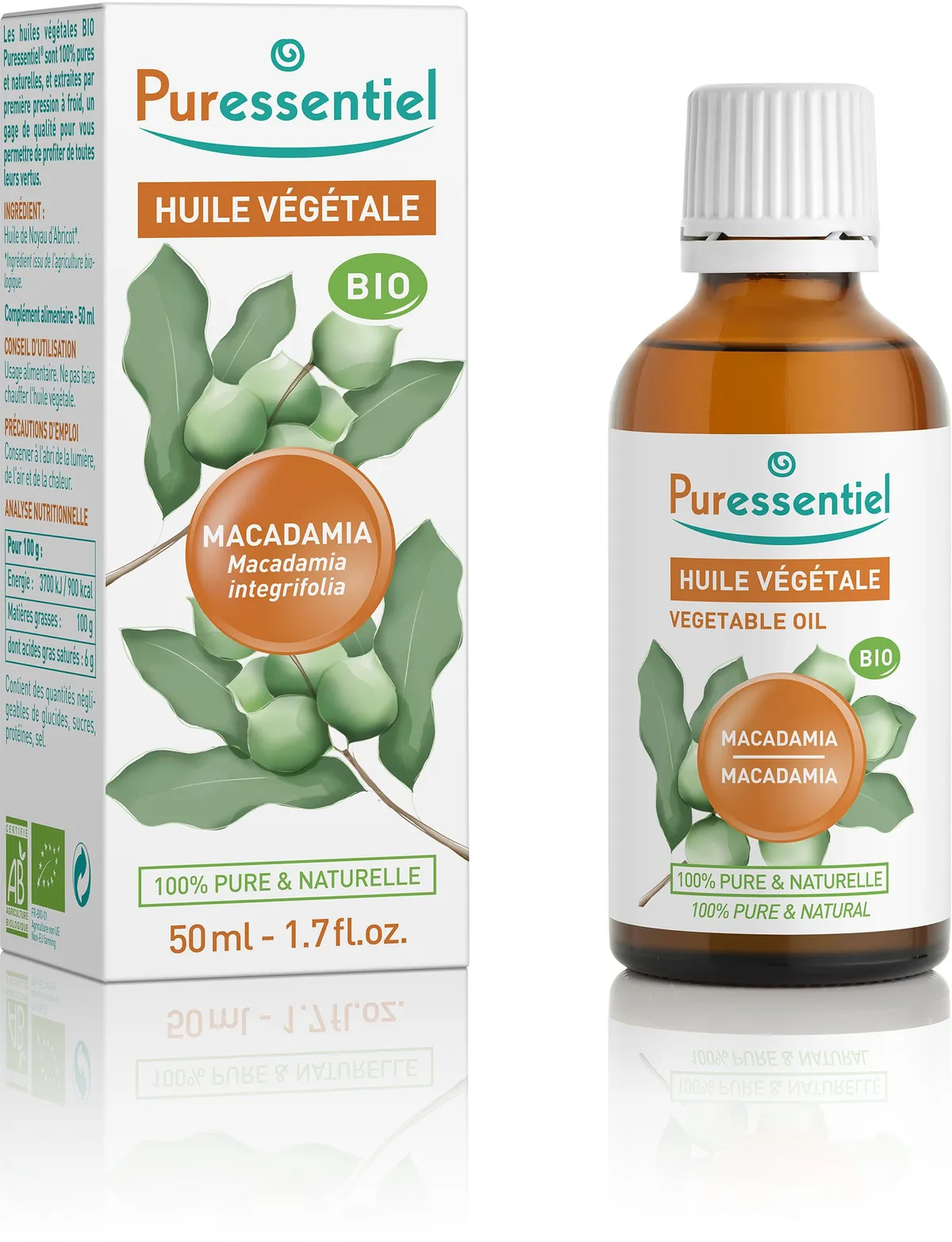 Puressentiel Plantaardige Olie Macadamia Bio 50 ml