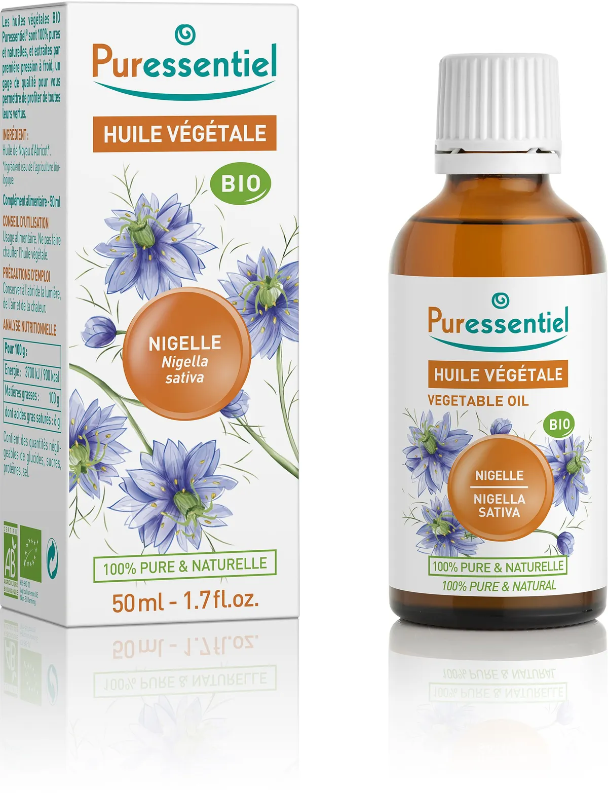 Puressentiel Huile Végétale Nigelle Bio 50ml