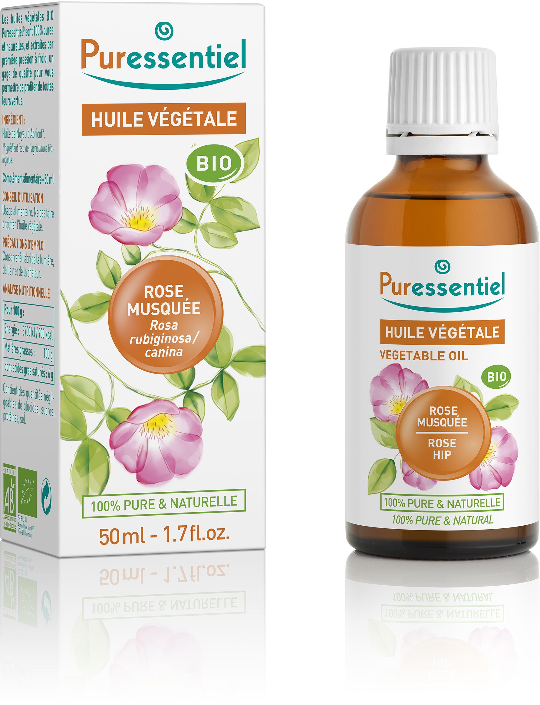 Puressentiel Plantaardige Olie Muskusroos Bio 50 ml - Puressentiel