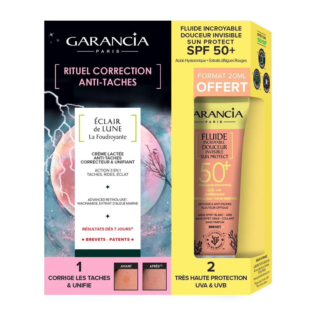 Garancia Coffret Éclair Foudroyant Sérum 30 ml + Mini Fluide Solaire