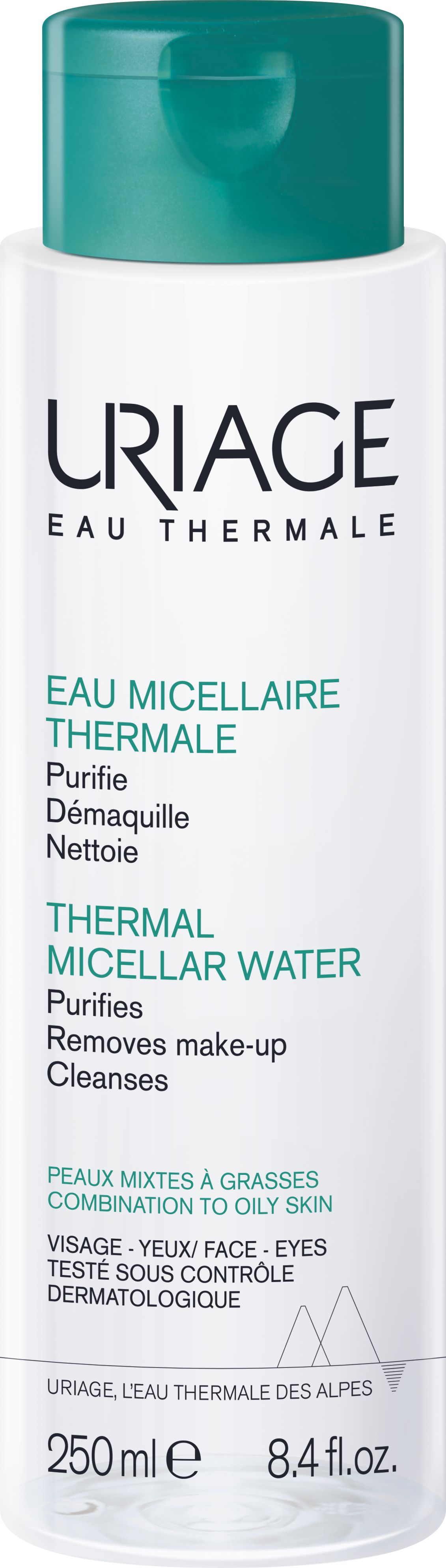 Uriage Thermaal Micellair Water Gemengde tot Vette Huid 250 ml - Uriage
