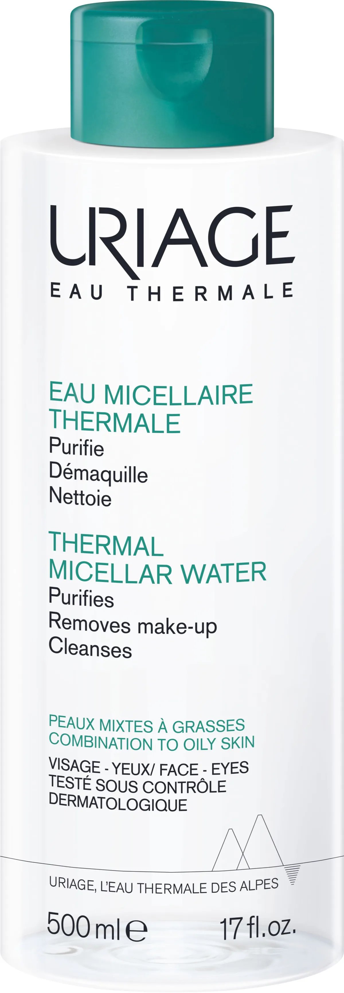 Uriage Thermaal Micellair Water Gemengde tot Vette Huid 500 ml