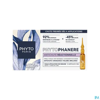 Phytocyane behandeling tegen reactieve haaruitval vrouw ampullen 12x5 ml