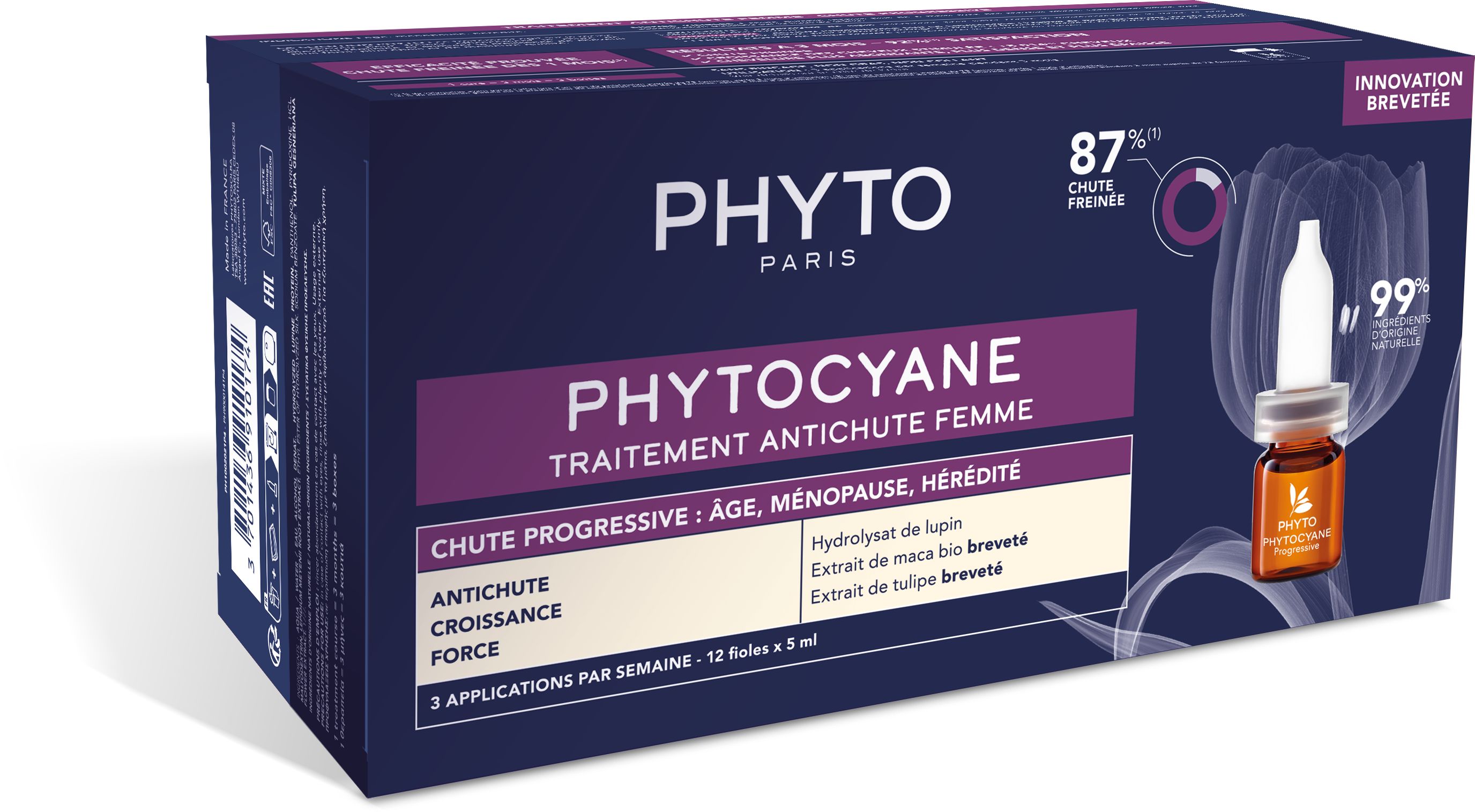 Phytocyane behandeling tegen progressieve haaruitval vrouw ampullen 12x5 ml - PHYTO