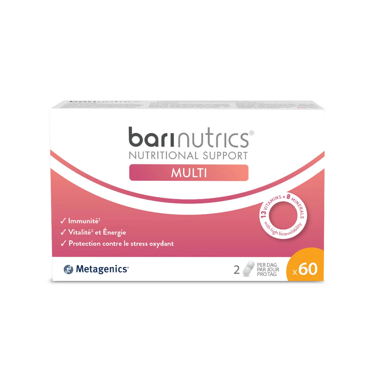 Metagenics Barinutrics Multi 60 Capsules (nouvelle formule)