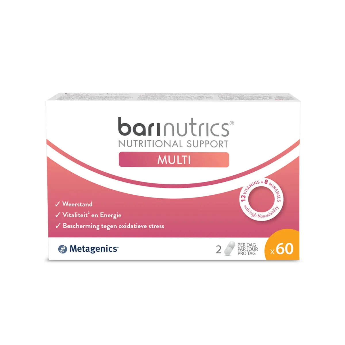Metagenics Barinutrics Multi 60 Capsules (nieuwe formule)