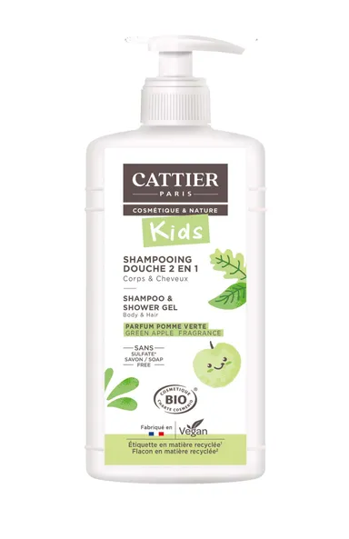 Cattier Kids Shampooing 2en1 Pomme 500ml