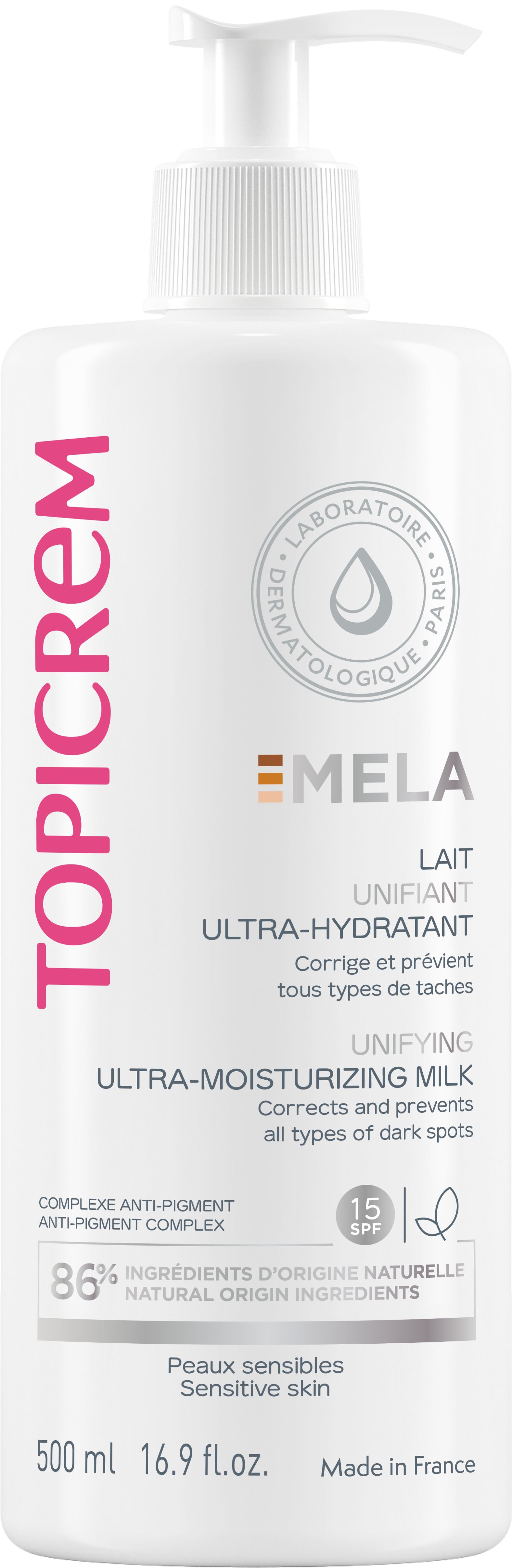 Topicrem Mela Egaliserende Melk 500 ml - Topicrem