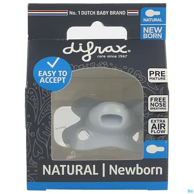Diffrax Fopspeen Natural Newborn Pure Ice