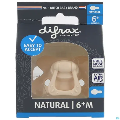 Diffrax Fopspeen Natural 6+ Pure Blossom