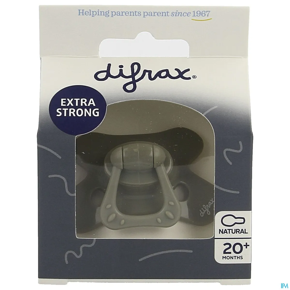 Difrax Fopspeen Natural 20+ Pure Clay