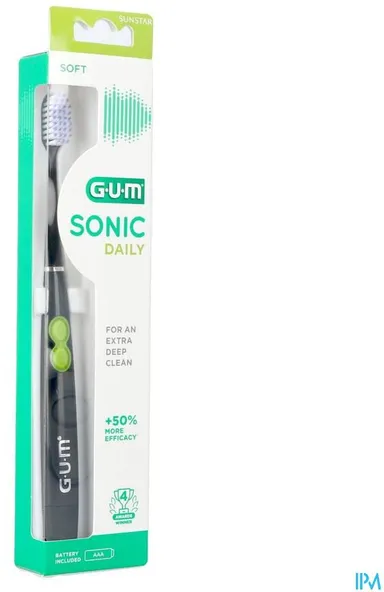 Gum Sonic Daily Tandenborstel Batterij Zwart