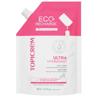 Topicrem Ultra-Hydraterende Bodymilk Eco-Navulling 500 ml