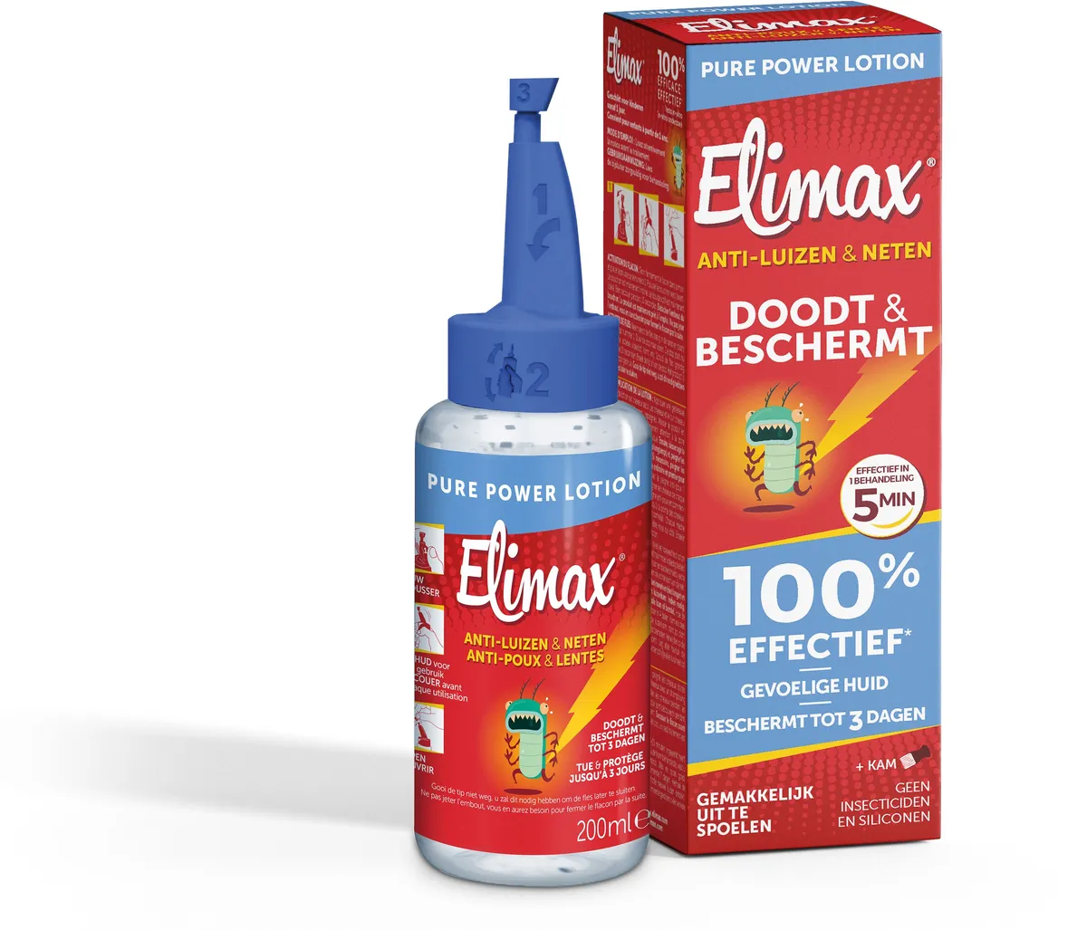 Elimax Pure Power Luizenshampoo Elimineert & Beschermt 200 ml