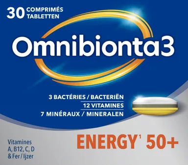 Omnibionta 3 Energy 50+ 30 Comprimés