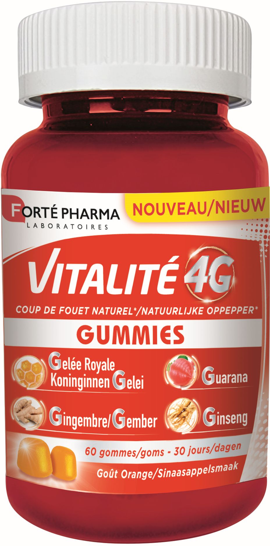 Forté Pharma Vitalité 4G Gummies 60 Gommen - FORTE PHARMA