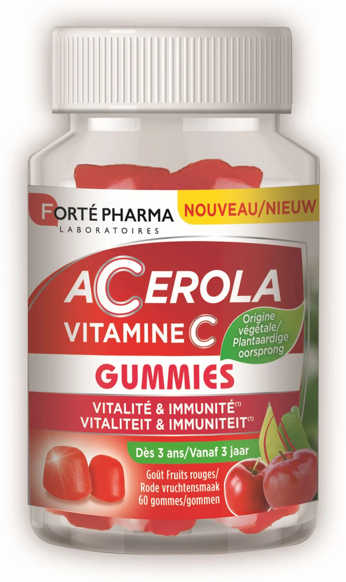Forté Pharma Acérola Gummies Vitamine C 60 Gommes