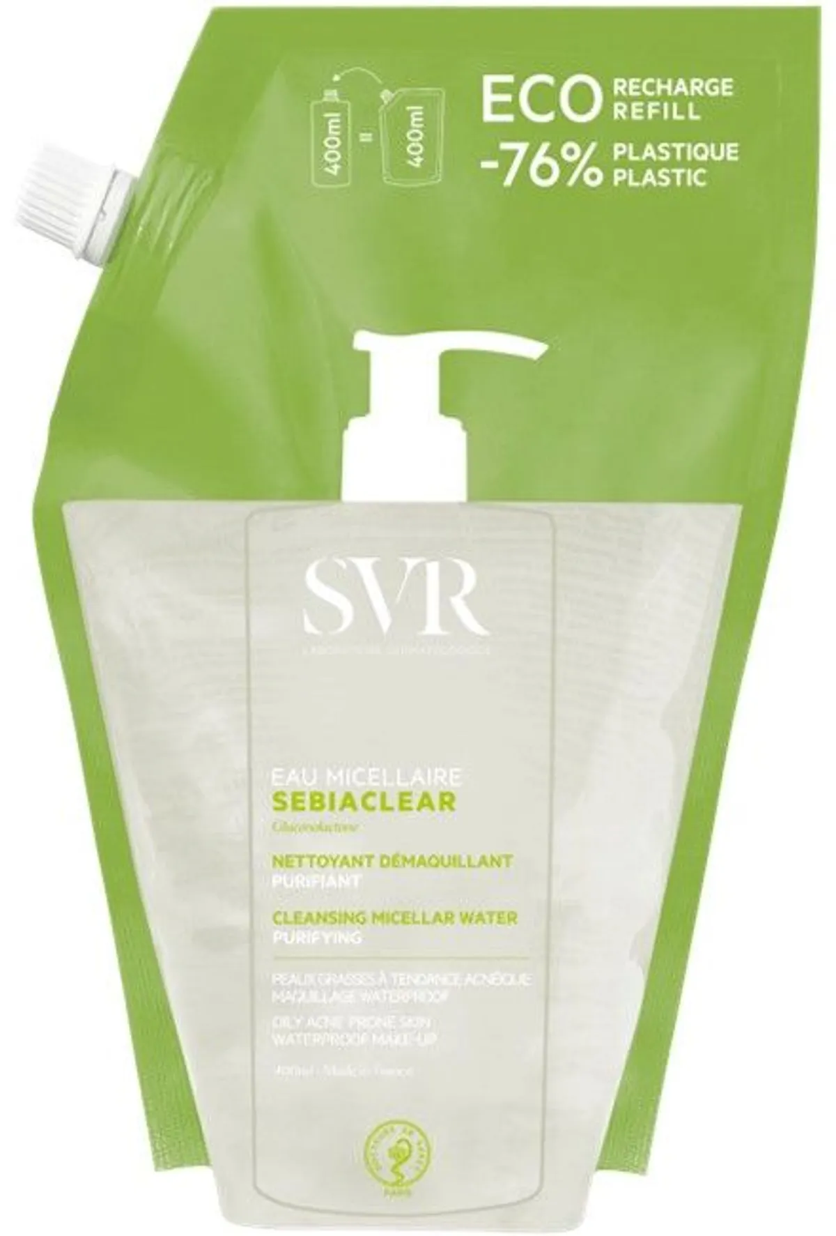SVR Sebiaclear Eau Micellaire Recharge 400ml
