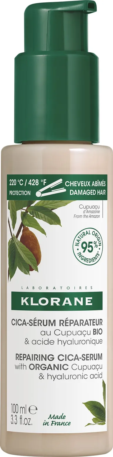Klorane Cupuaçu Bio Cica-Sérum Réparation Régénérant & Thermo-Protecteur 100Ml