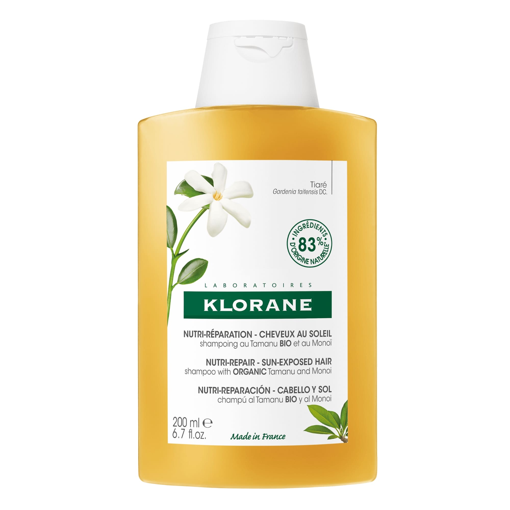 Klorane Bio Tamanu En Monoi Nutri-Herstellende Shampoo Aftersun 200Ml - Klorane