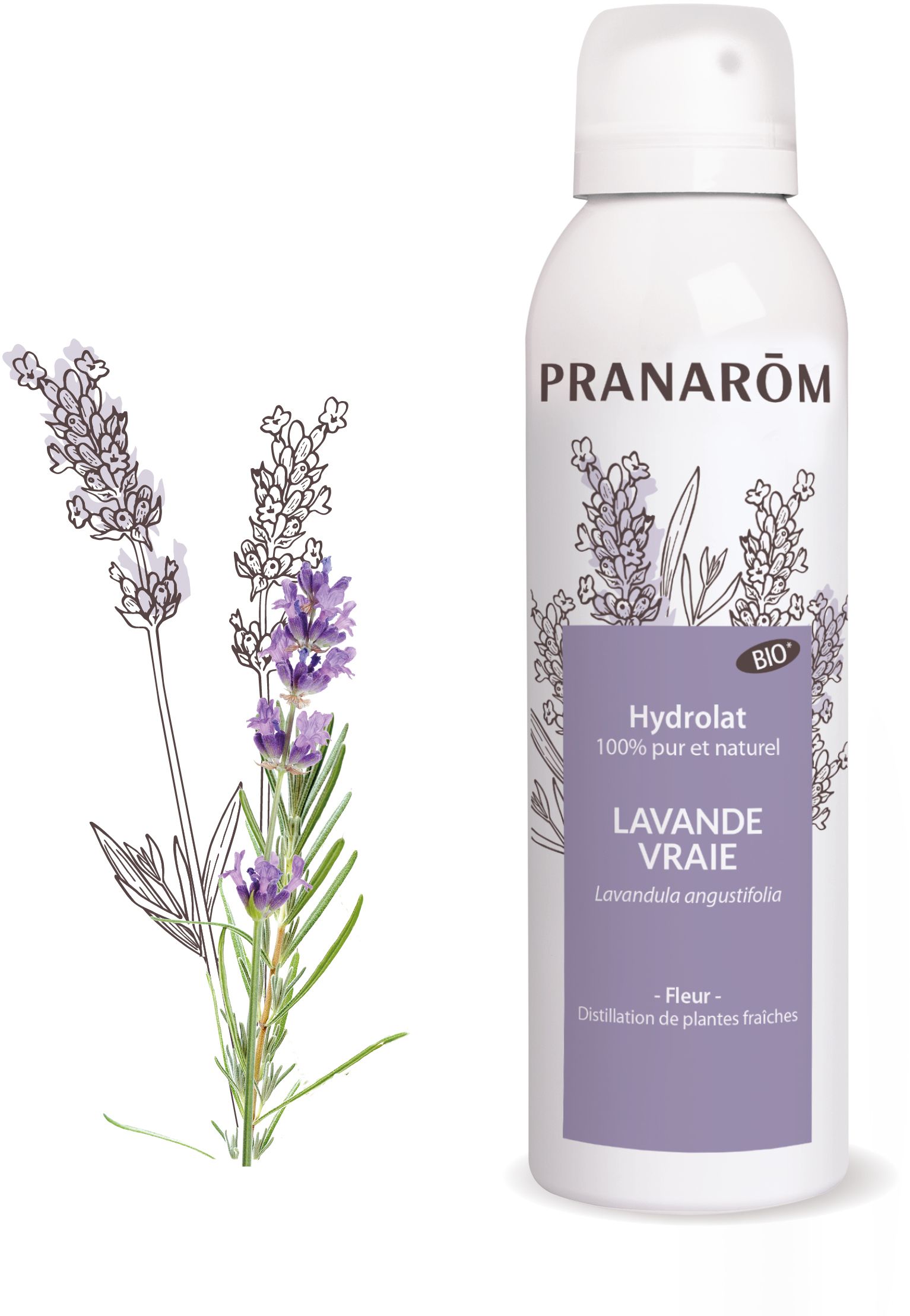 Pranarom Hydrolaat Echte Lavendel Bio 150 ml - Pranarôm