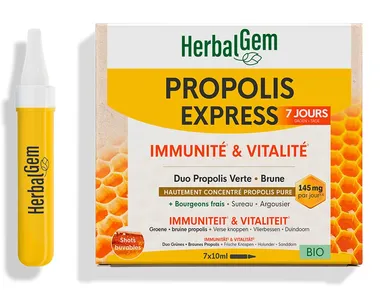 Herbalgem Propolis Individuele Dosis Bio 7 x 10 ml