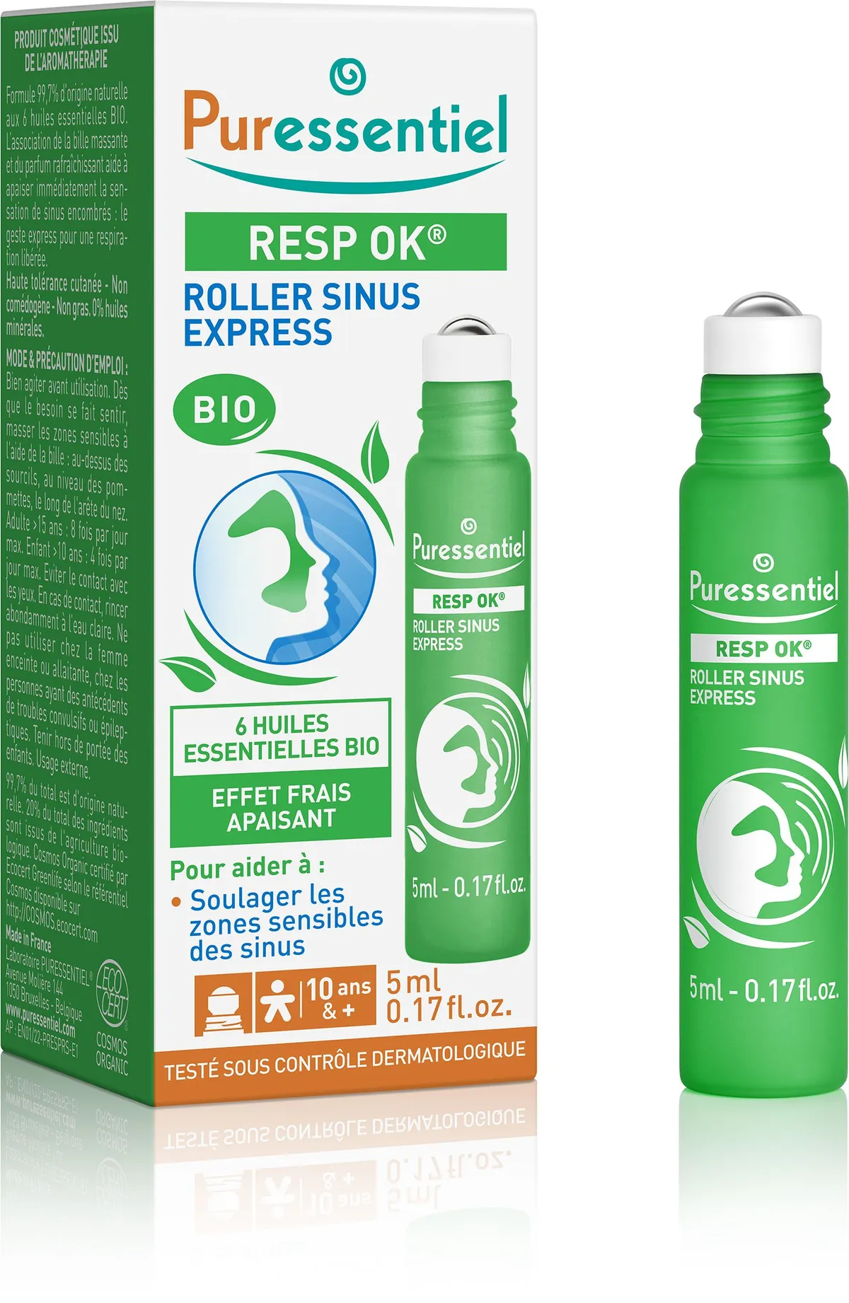 Puressentiel Resp Ok Roller Sinus Express 5ml