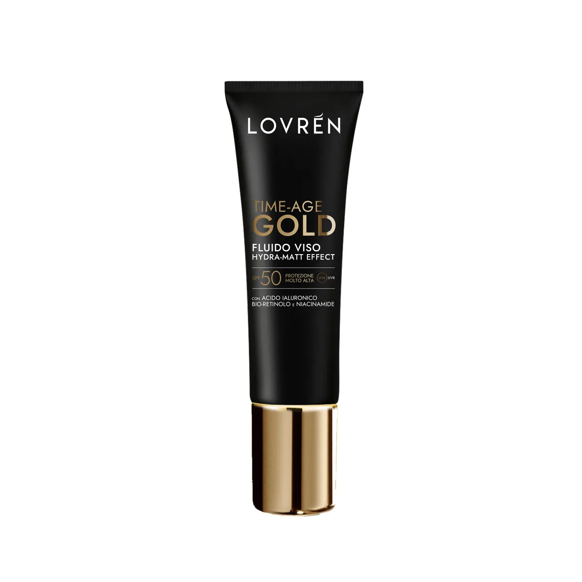 Lovrén Time-Age Gold Fluide Visage Hydra-Matt SPF50 30ml