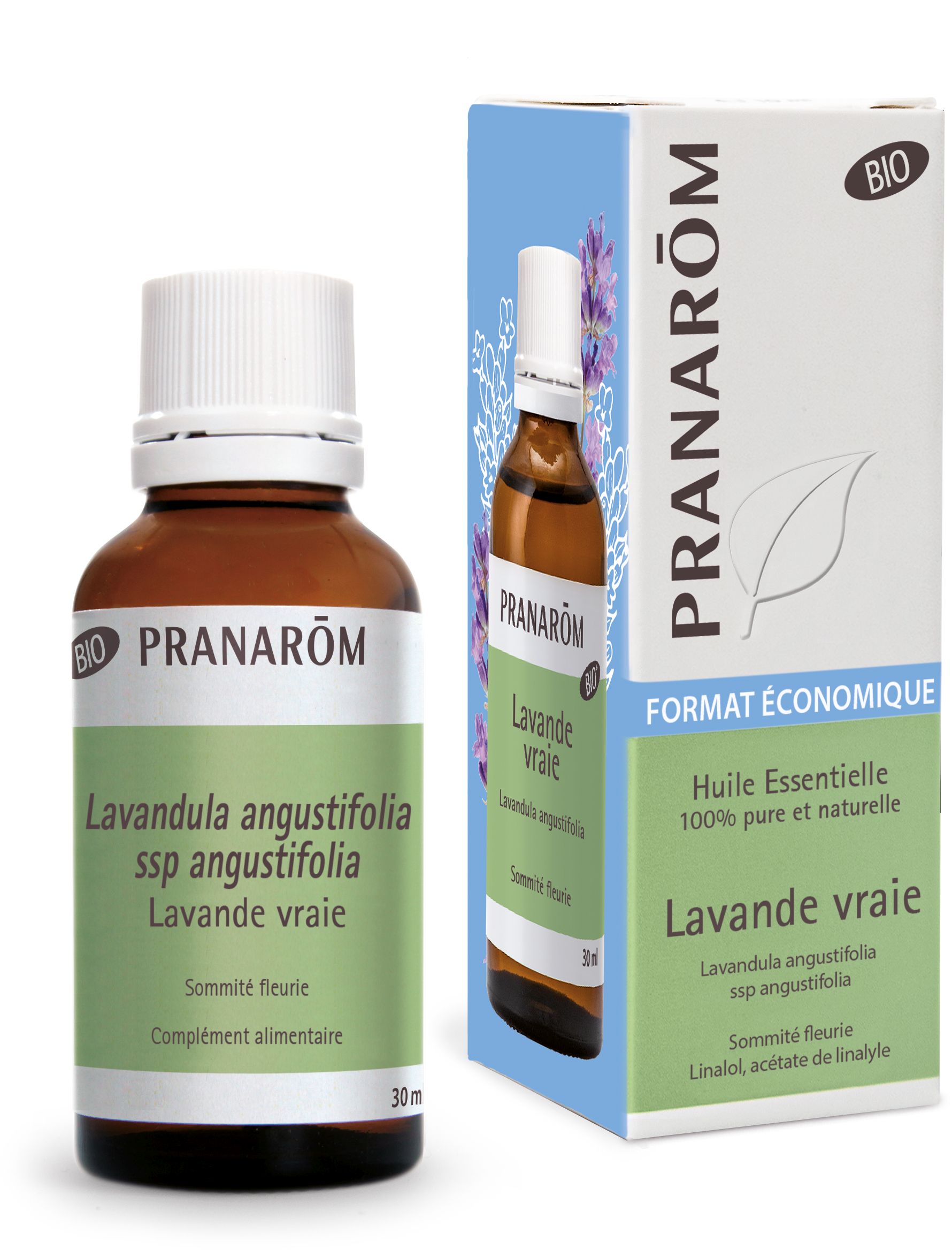 Pranarôm Essentiële olie echte lavendel Bio 30 ml - Pranarôm