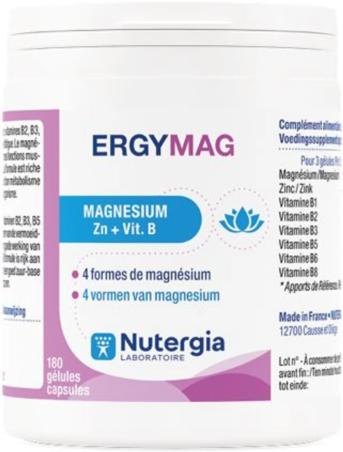 Ergymag Magnésium 180 Capsules