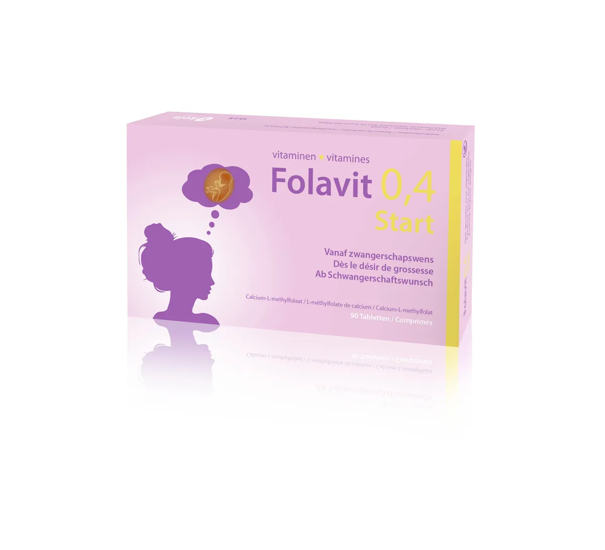 Folavit 0,4mg Start Désir de Grossesse 90 Comprimés