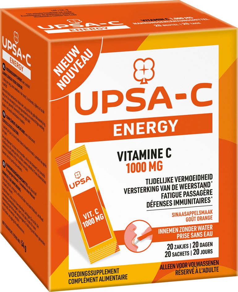 UPSA-C Energy Vitamine C 1000 20 Zakjes - UPSA