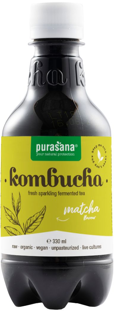 Purasana Komboecha drink Matcha 330 ml - Purasana