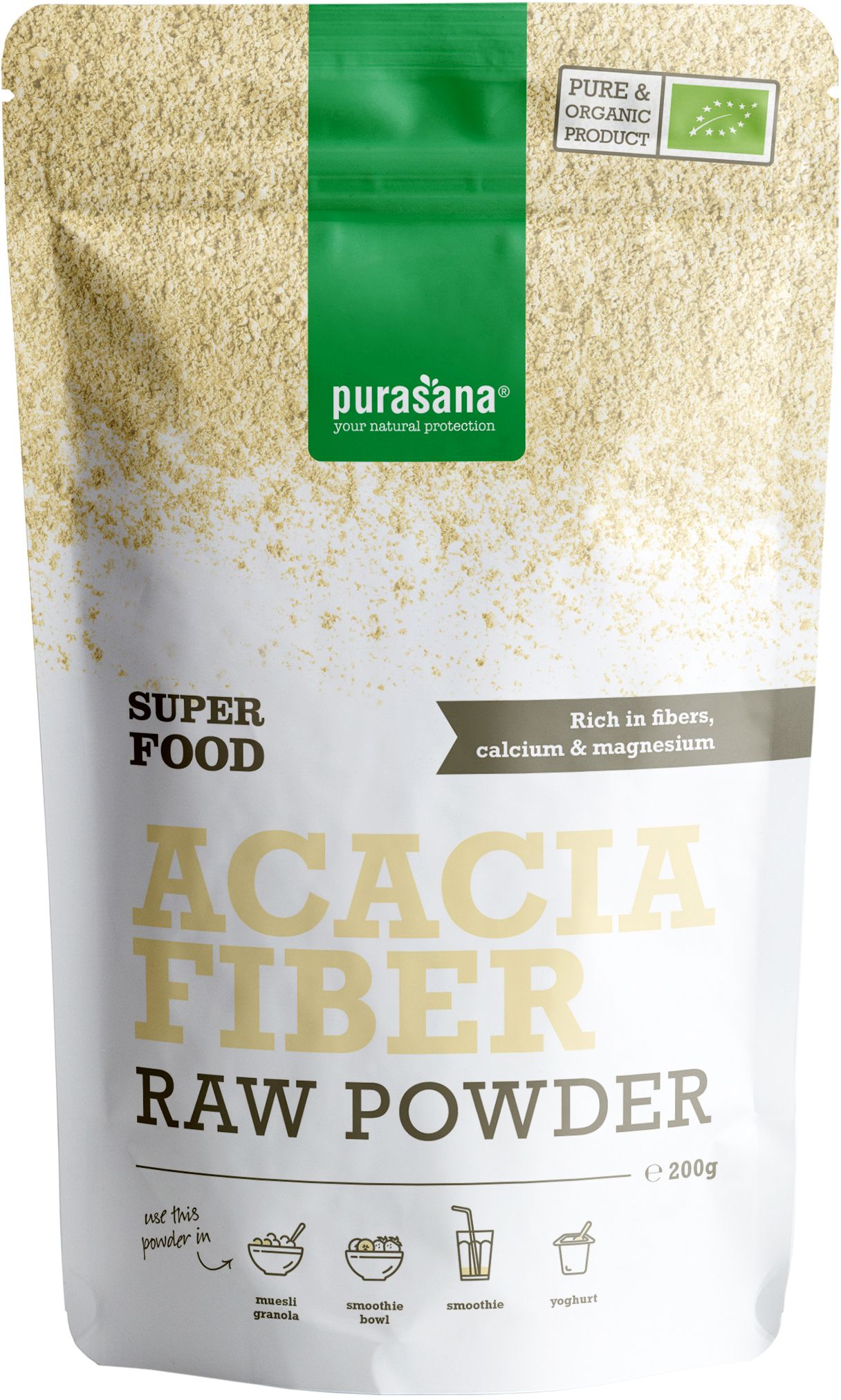 Purasana Acaciavezels Poeder 200 g - Purasana