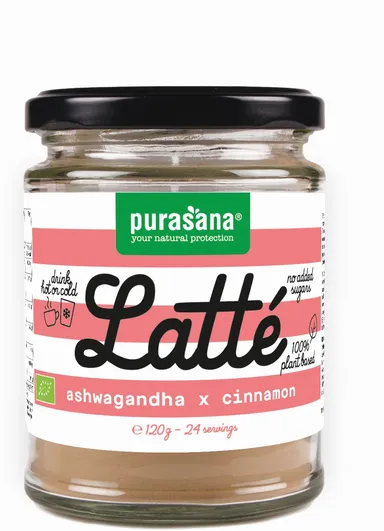 Purasana Latté Ashwaganda Kaneel 120 g