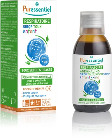 Puressentiel Ademhaling Hoestsiroop Kind 140 ml