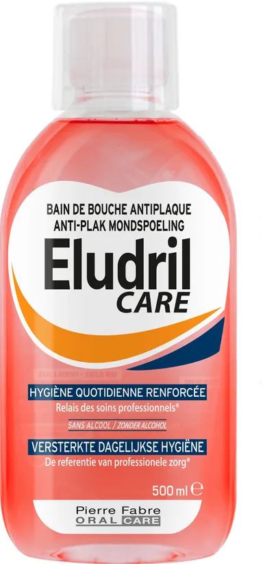 Oral Care Eludril Care Dagelijkse Antiplak Mondspoeling 500Ml