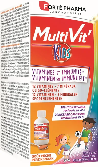 Forté Pharma MultiVit' Kids Solution Buvable 150ml