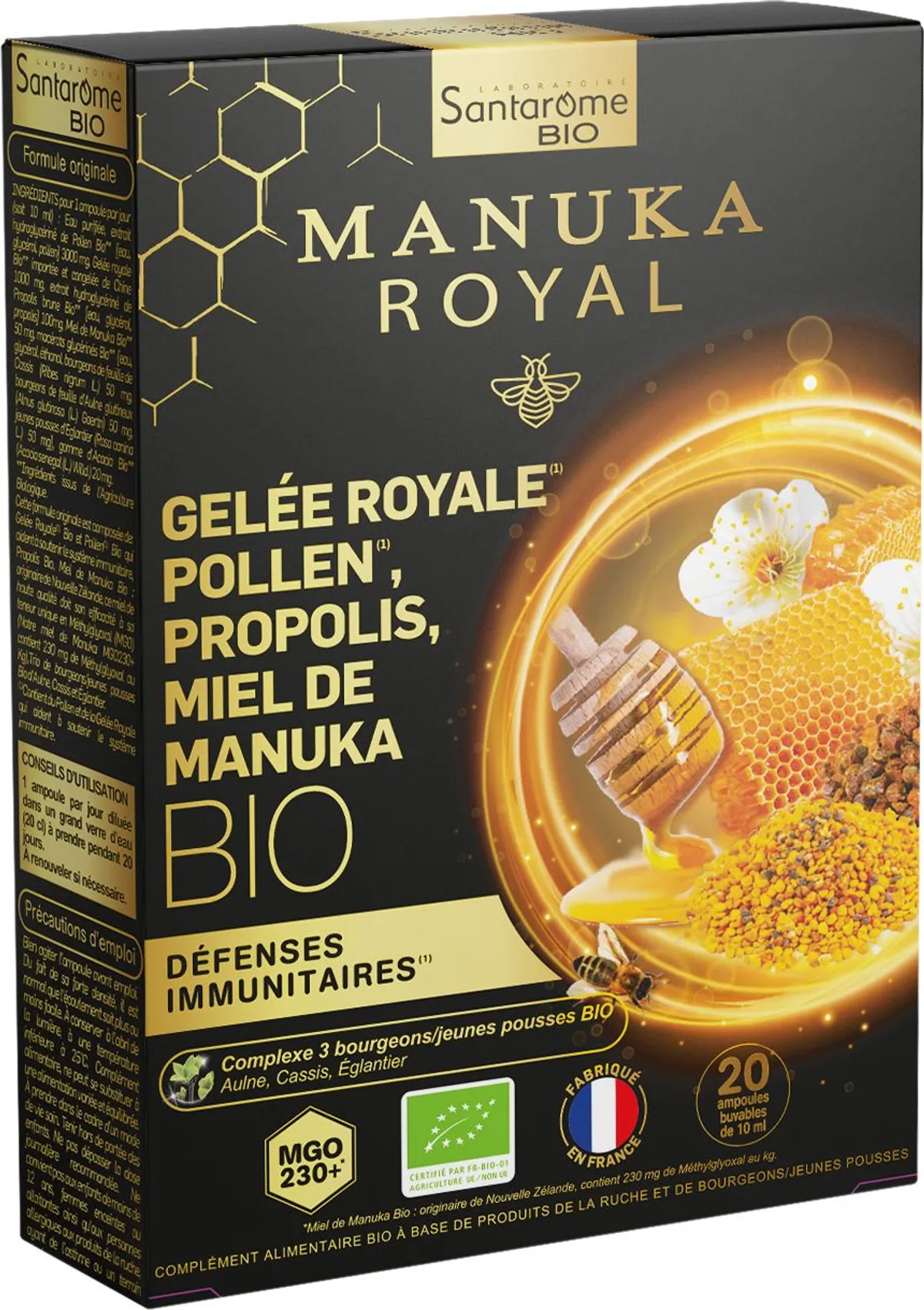 Santarome Manuka Royal Défenses Immunitaires 20 Ampoules