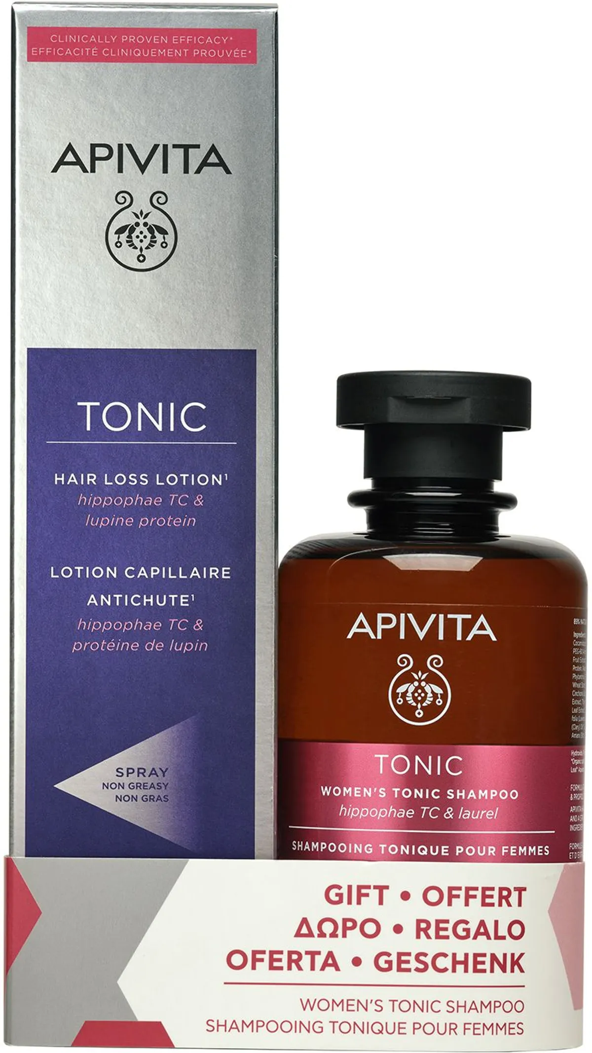 Apivita Hair Loss Lotion 150 ml + Women's Tonic Shampoo 250 ml