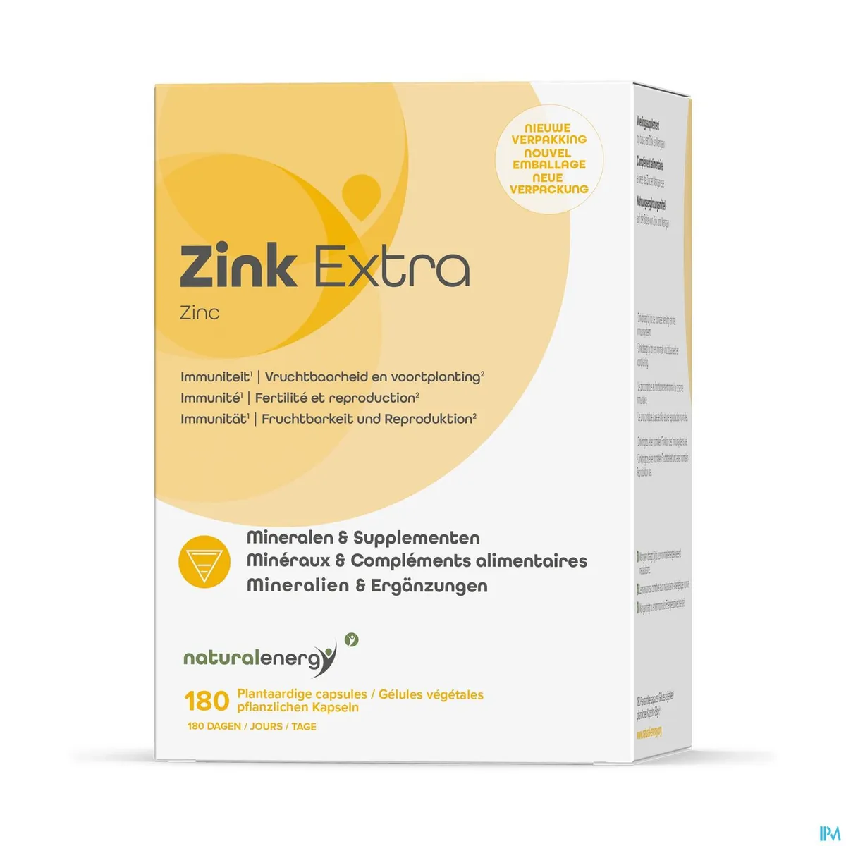 Natural Energy Zinc Extra 180 Capsules