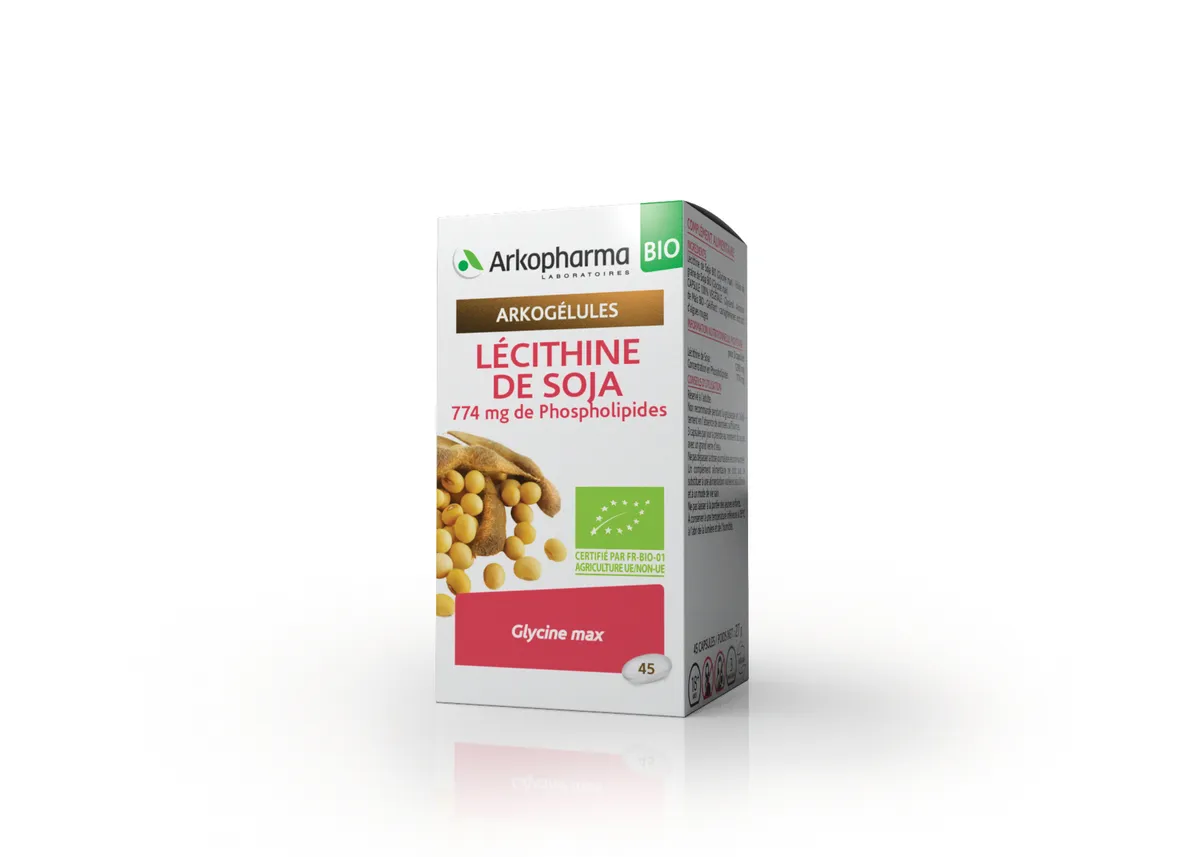 Arkogélules Lécithine de Soja Végétal 45 Capsules