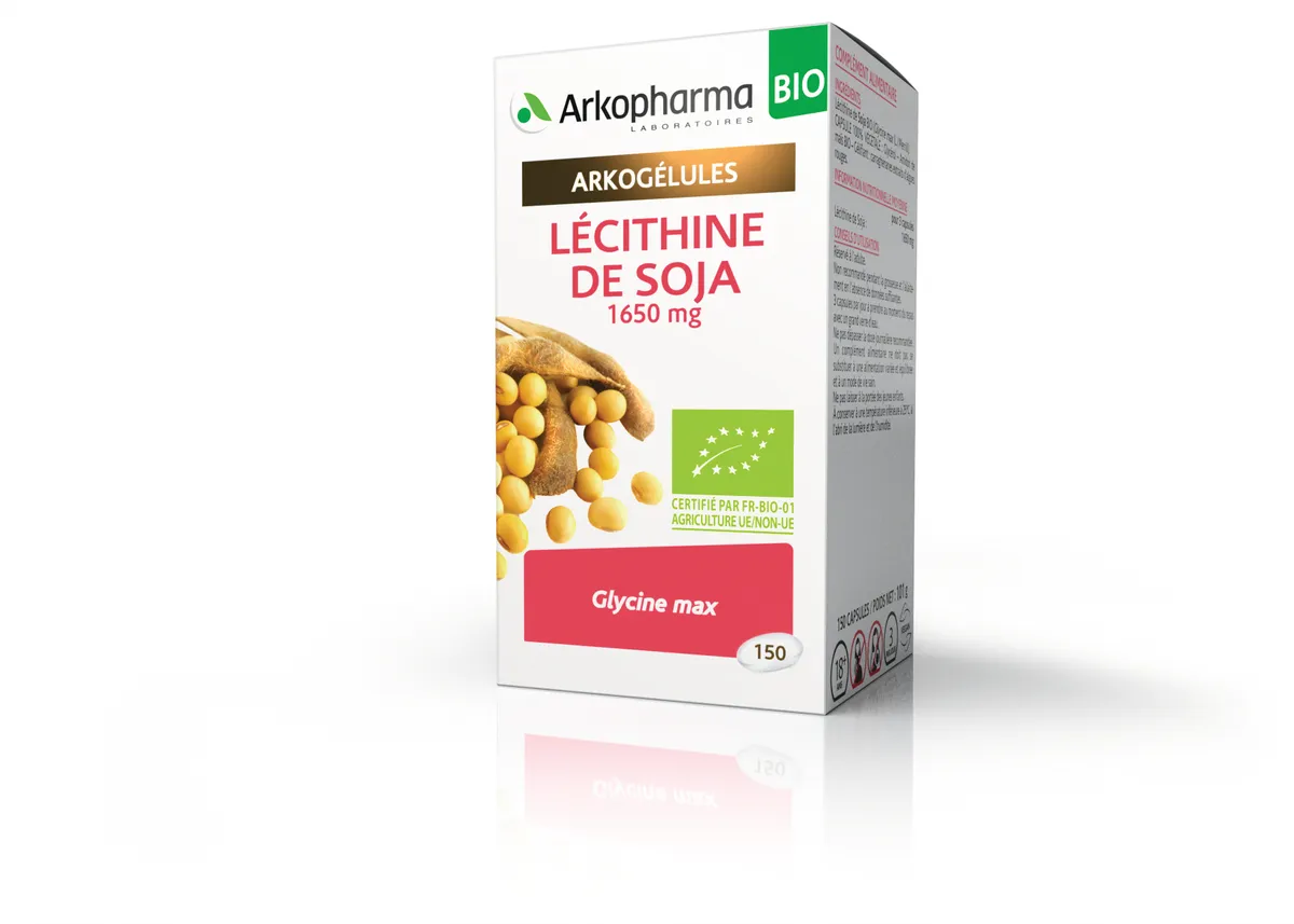 Arkogélules Lécithine de Soja Végétal 150 Capsules