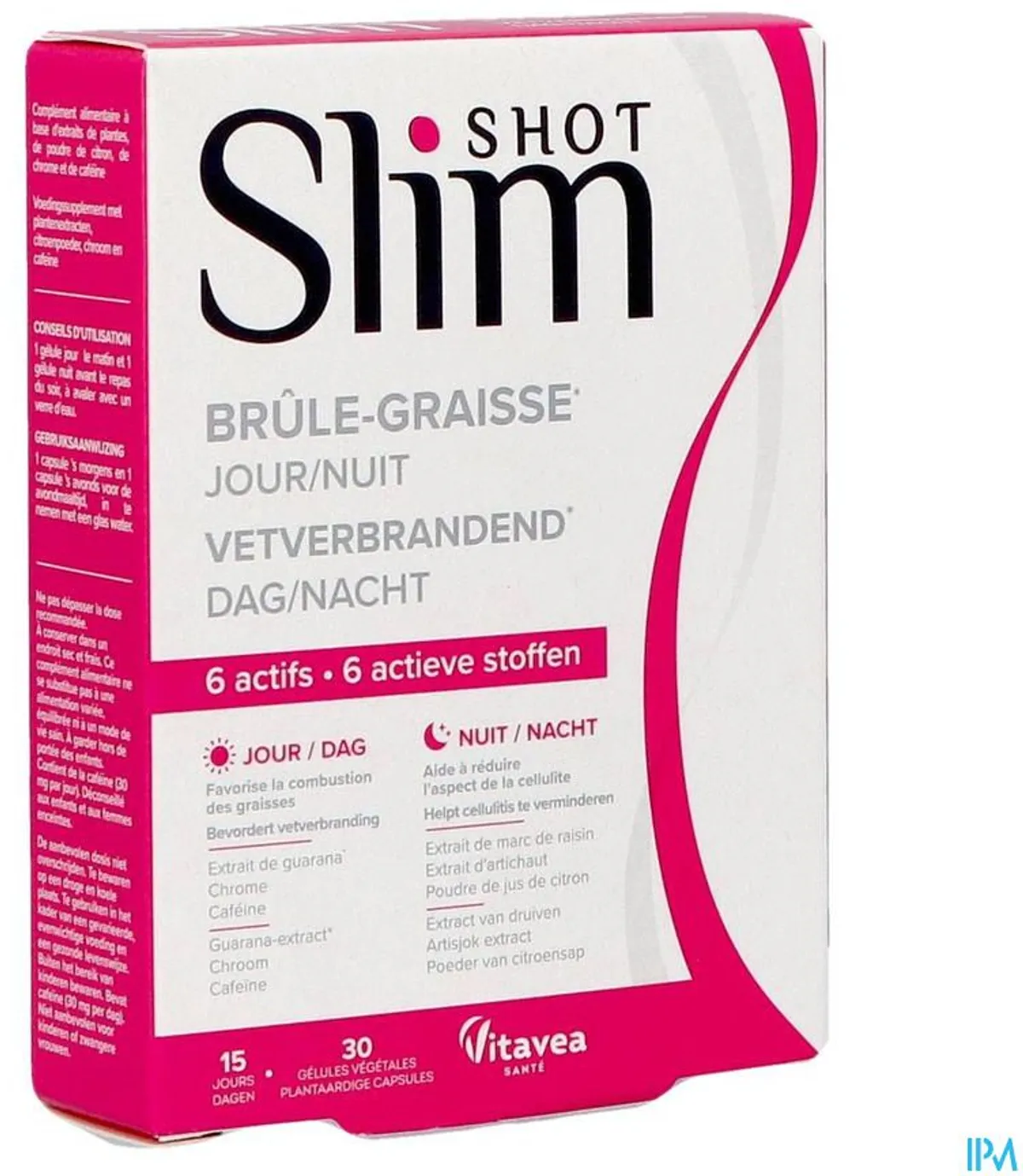 Slimshot Vetverbrander Dag/Nacht 30 Tabletten